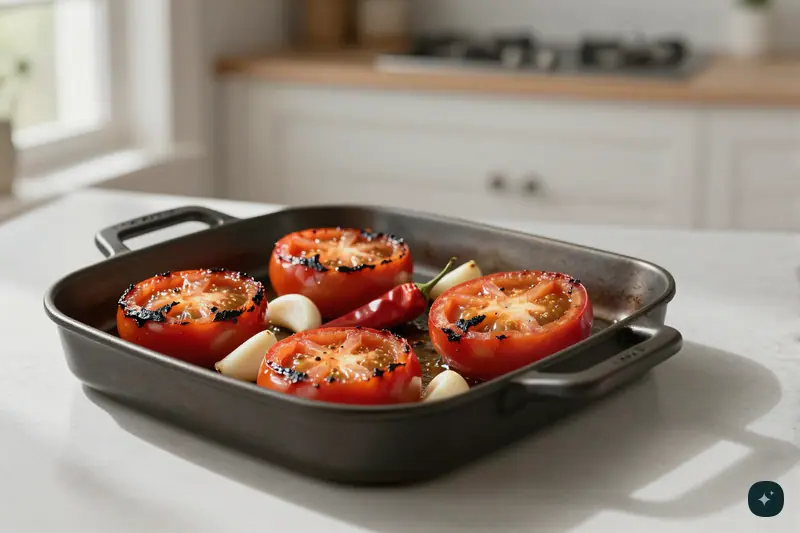 Roasted tomato and chili sauce